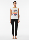 Blusa Estampada Regata Cozumel Algodão - Canal / PP