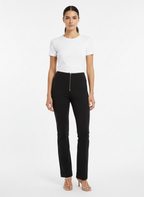 Calça com Zíper Frontal Preta /P