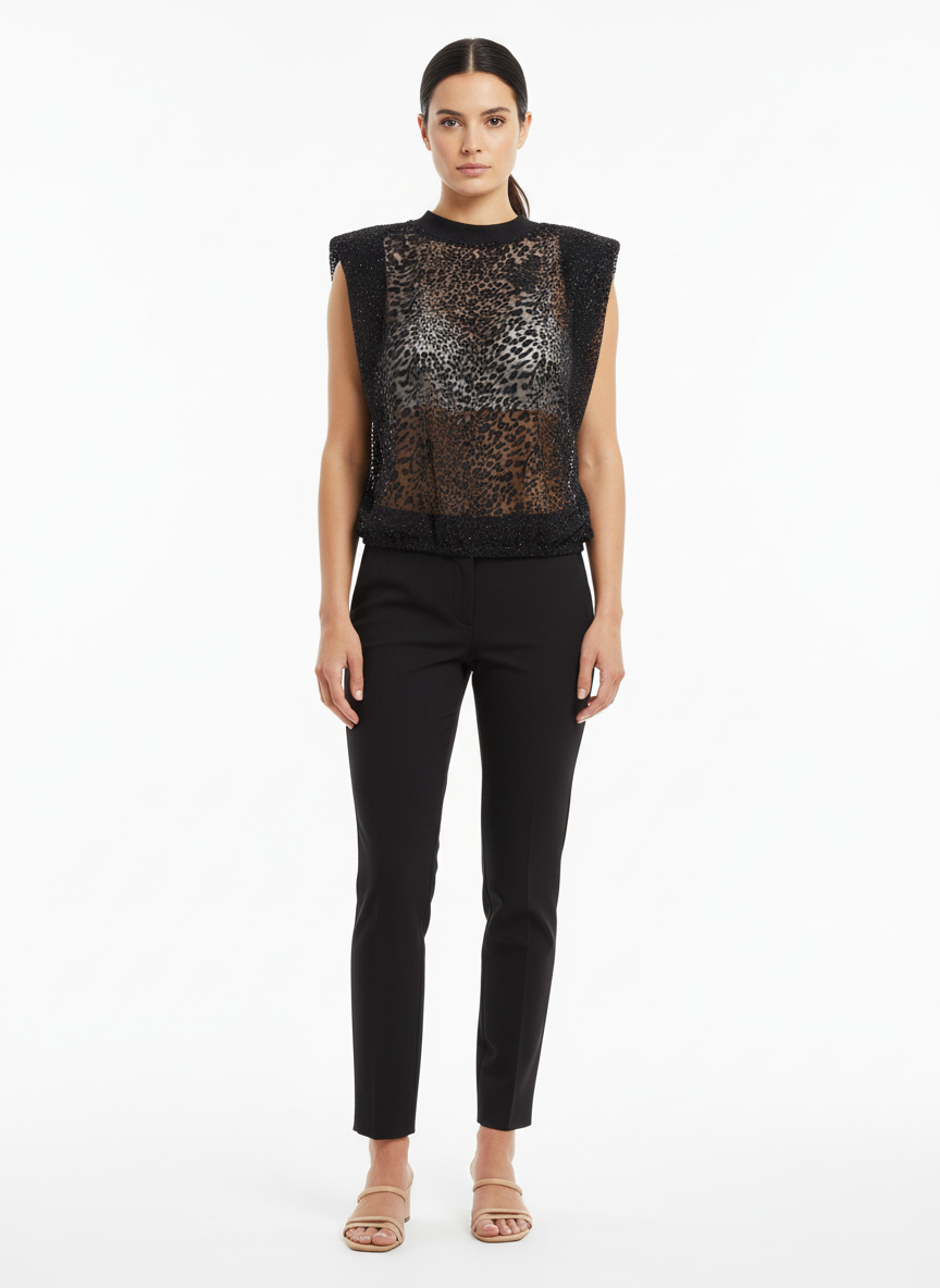 Blusa Animal Print Texturizada - John John/M