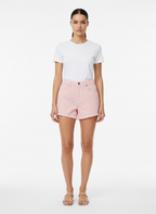 Short Jeans Barra Desfiada Rosa Claro - Canal/36