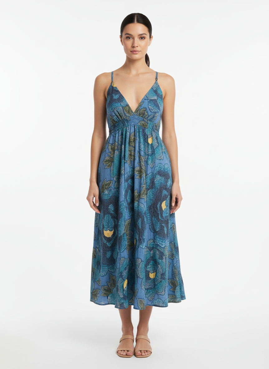 Vestido Midi Estampado - Farm/P