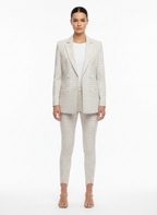 Conjunto de Alfaiataria Tweed Xadrez Off White - Alphorria/36