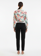Jaqueta Acolchoada Floral Estampada - DRESS TO / P
