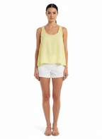 Blusa Feminina Amarela Leve com Pompons - DRESS TO / P