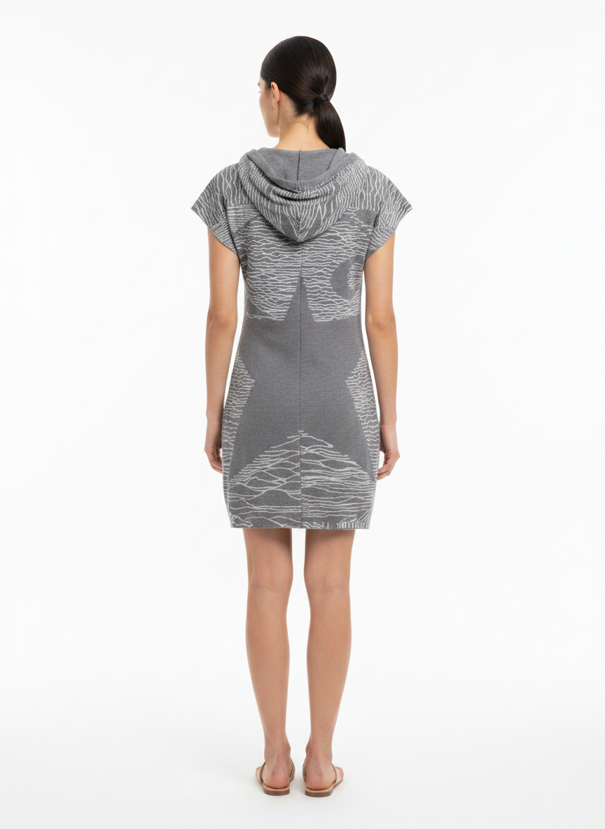 Vestido Túnica Conforto Estampa Abstrata - DRESS TO / P