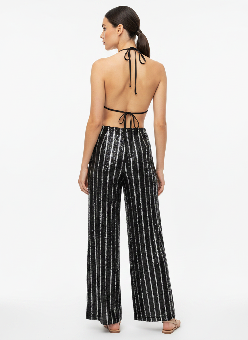 Conjunto Glamour Paetê Listrado - Sem marca / M