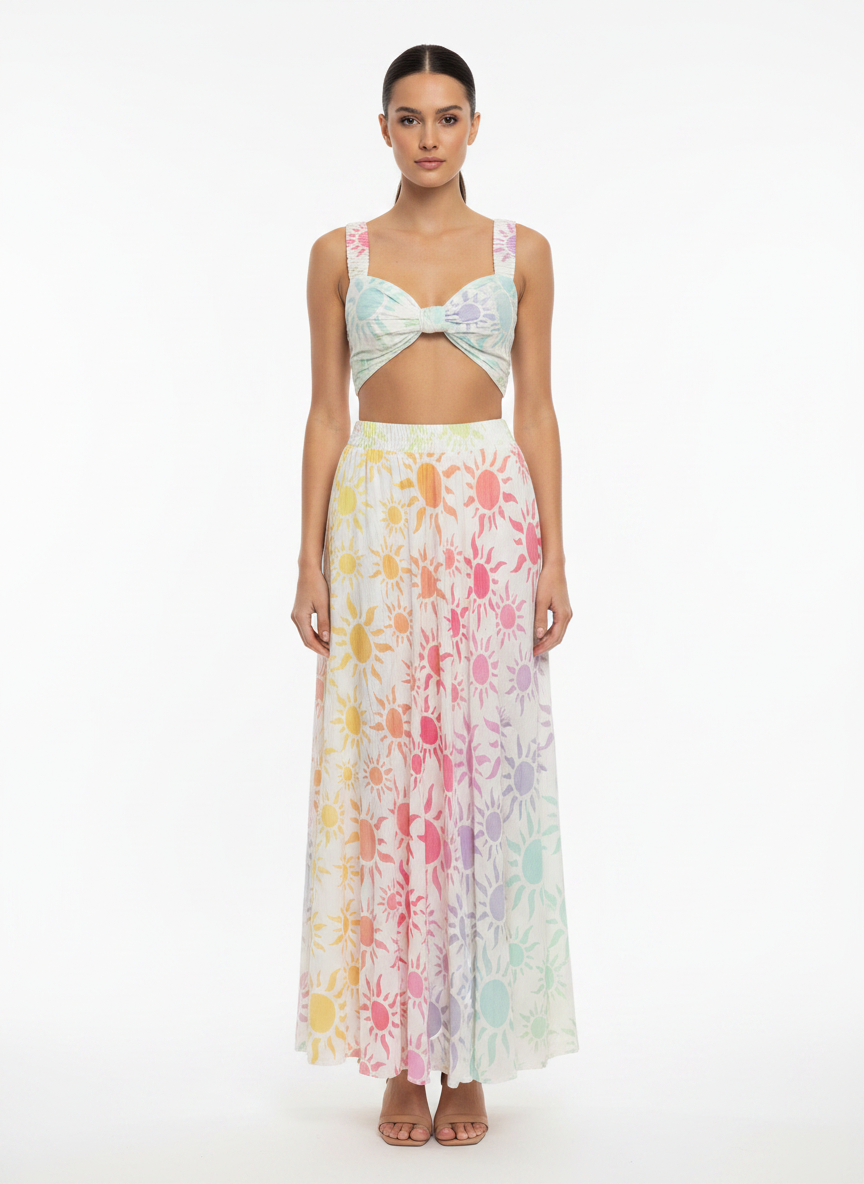 Conjunto Saia Maxi Algodão - DRESS TO / GG