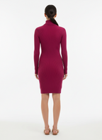 Vestido Gola Alta Magenta - Viviane Furrier/PP