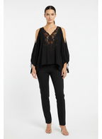 Blusa Renda Ombro Vazado - MAIS UM / M
