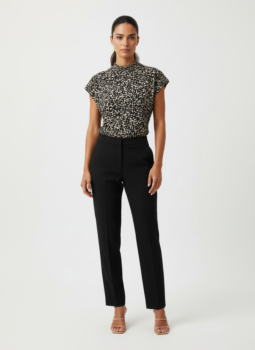 Blusa Estampada Animal Print - Canal/P
