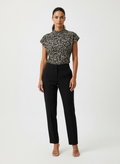 Blusa Estampada Animal Print - Canal/P