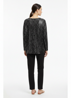 Blusa de Paetê com Brilho Metálico - M
