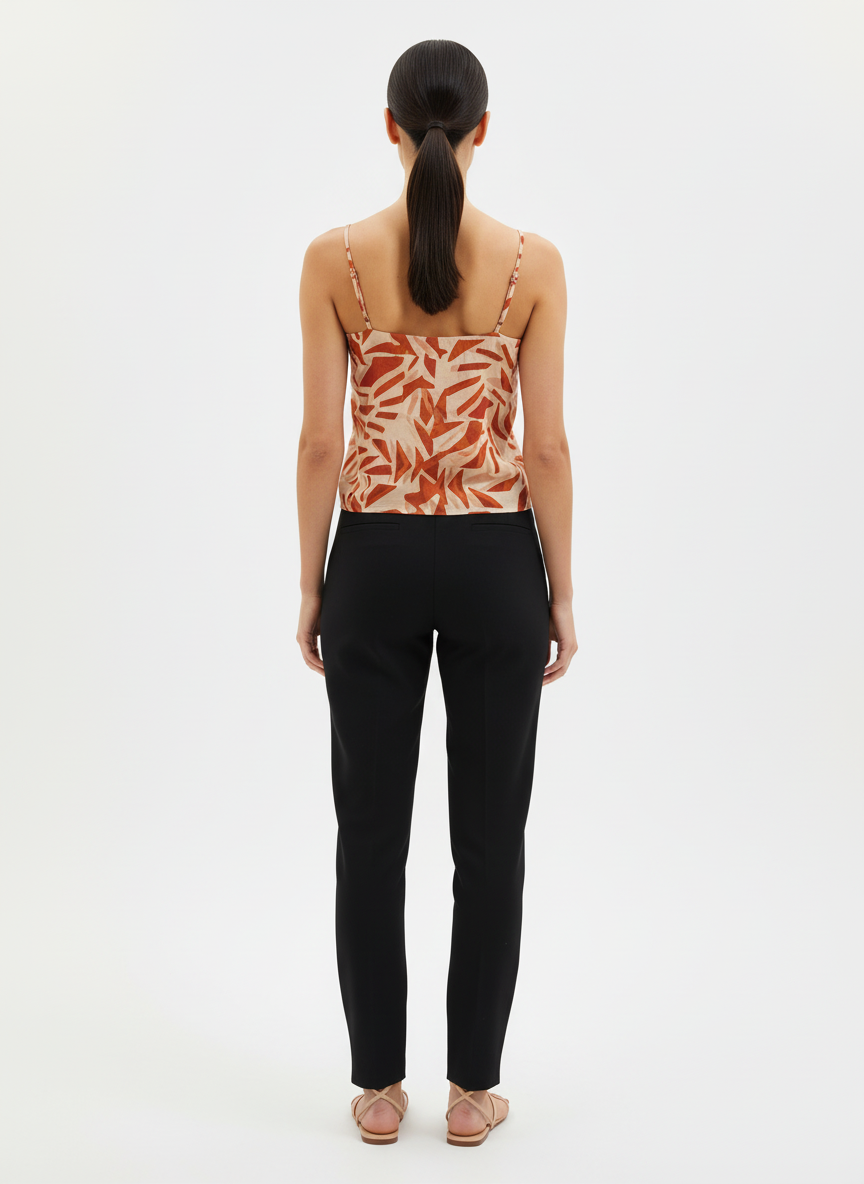 Blusa Estampa Abstrata Terracota - Monnari/P