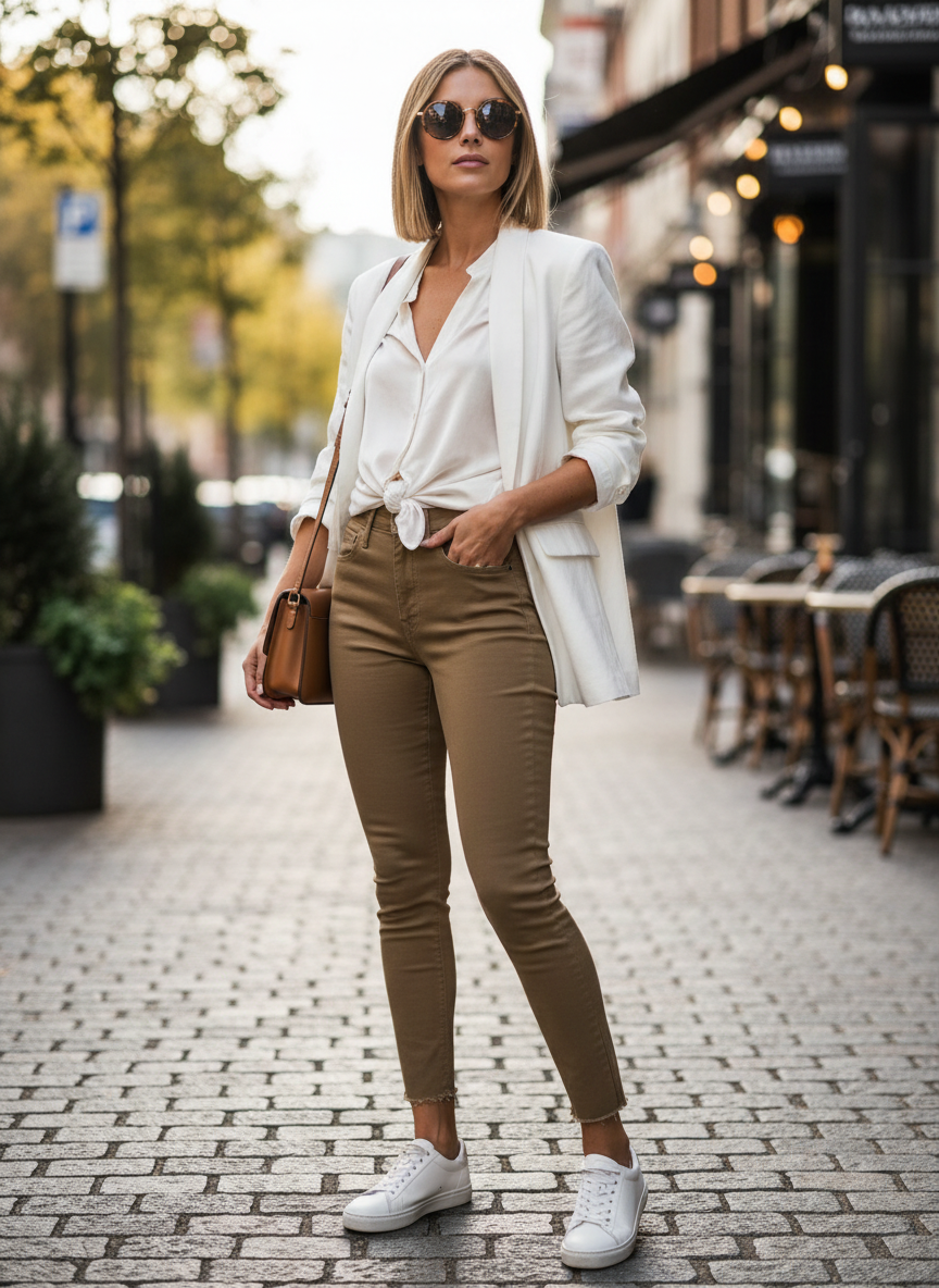 Calça Skinny Khaki Cintura Alta - ANIMALE / 36
