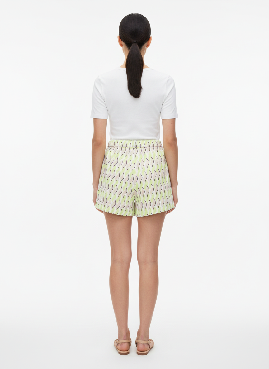 Shorts Alfaiataria Estampado - Caos/38