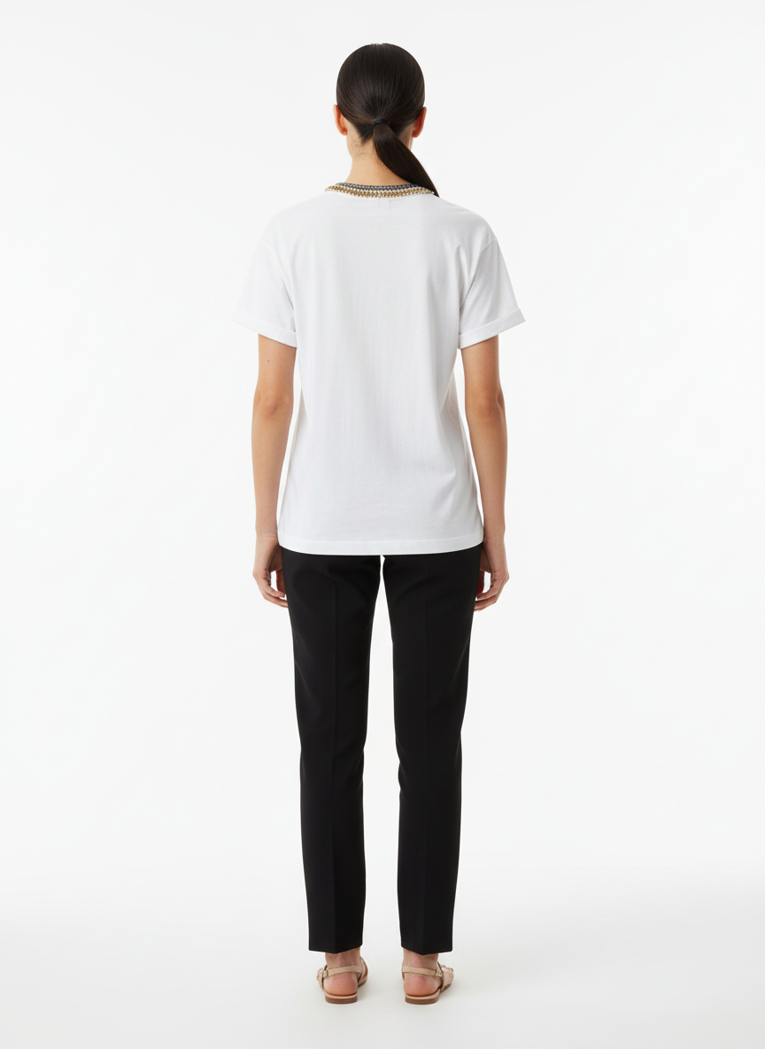 Blusa T-Shirt Bohème Bordada - CAOS / 38