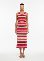 Conjunto Cropped Tricô Listrado Multicolorido Rosa - Animale/P