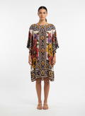 Vestido Fluido Estilo Kaftan Floral - Farm/P