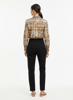 Camisa Estampada Abstrata Viscose - ANIMALE / 38
