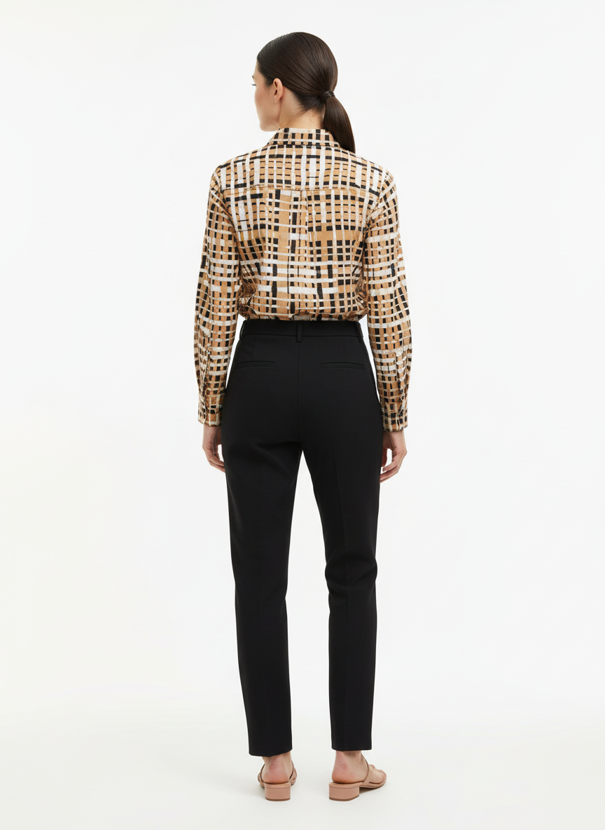 Camisa Estampada Abstrata Viscose - ANIMALE / 38