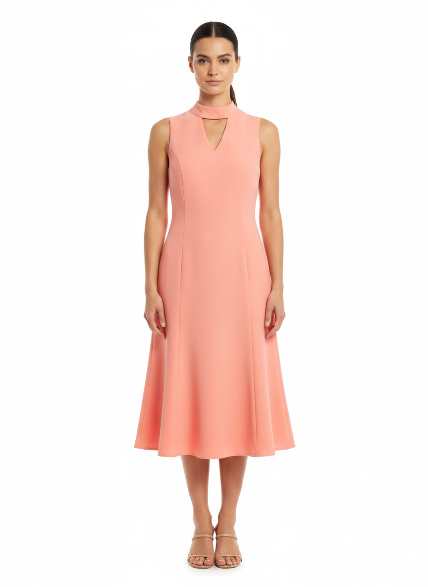Vestido Midi Choker Acinturado - NOAH / P