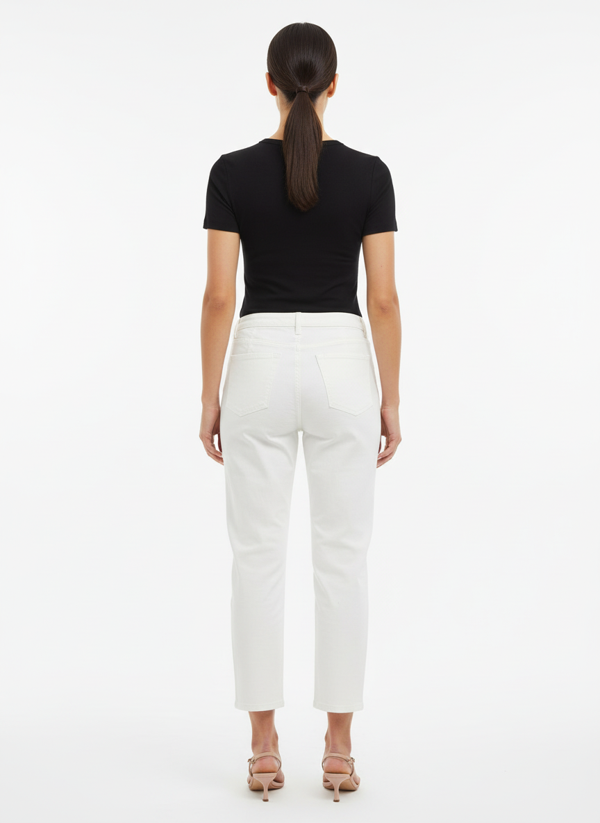 Calça tecido cigarrete off white - OH BOY! | M