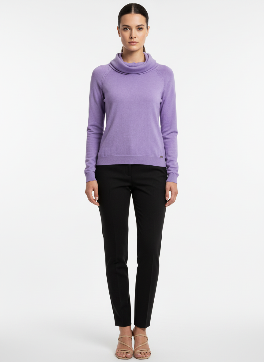 Blusa Tricô Gola Fluida /P