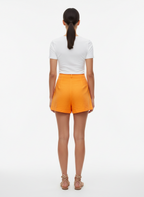 Shorts Cintura Alta com Pregas Laranja - All’s/P