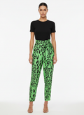 Calça Animal Print Viscose - MORENA ROSA / 42