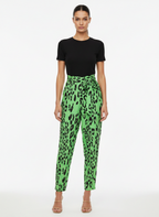 Calça Animal Print Viscose - MORENA ROSA / 42