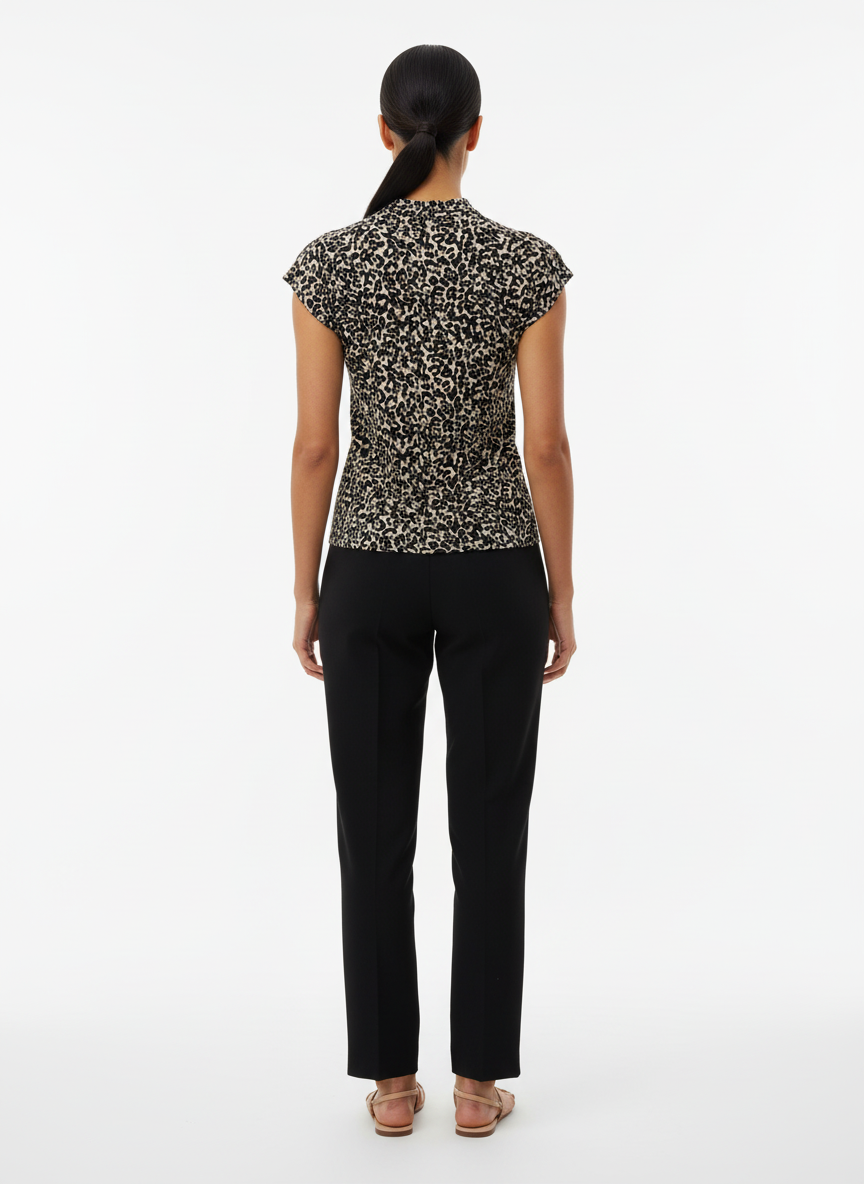 Blusa Estampada Animal Print - Canal/P