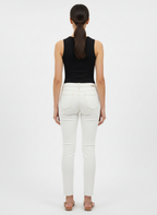Calça Jeans Skinny com Costura Contrastante Branca - Alphorria/38