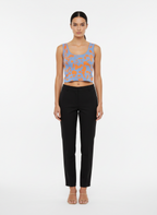 Cropped alça tricot ponto atoalhado mix cores - ANIMALE JEANS | P