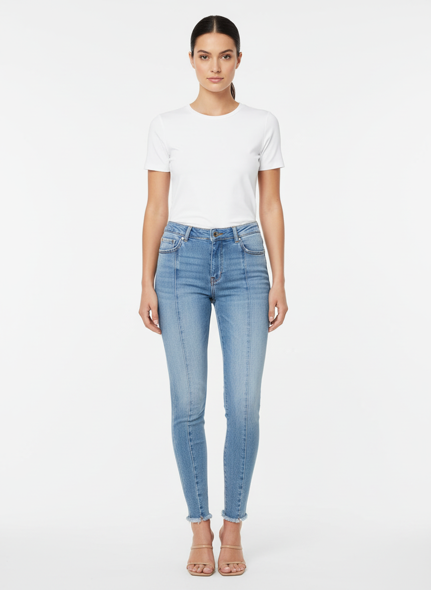 Calça Jeans Skinny Barra Desfiada - Fórum Jeans/38