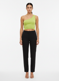 Cropped tricot um ombro só verde - VIVIANE FURRIER | M
