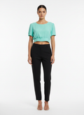Blusa Cropped Mint Texturizada - LIZ DE LIZ / M