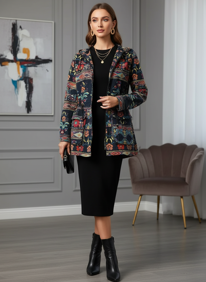 Casaco Parka Estampado Boho - DRESS TO / P