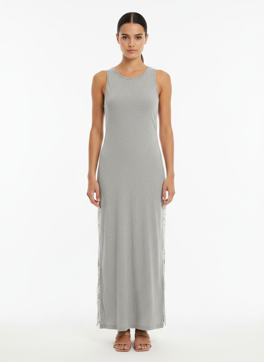 Vestido Maxi Malha Cinza - DRESS TO / P