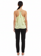 Blusa Halter Neck Cetim Brilho - Skunk / 38
