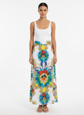Saia Longa Estampada Tropical Fluida - DRESS TO / P