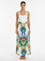 Saia Longa Estampada Tropical Fluida - DRESS TO / P