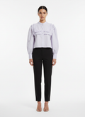 Blusa Cropped Feminina com Babados e Manga Bufante - FARM / P