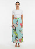 Saia Longa Estampada Floral Tropical - DRESS TO / P