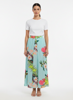 Saia Longa Estampada Floral Tropical - DRESS TO / P