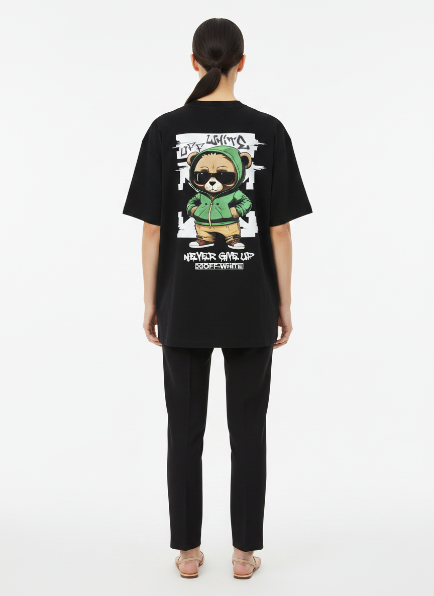 Camiseta de Algodão Oversized - OFFWHITE / G