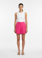 Shorts Alfaiataria Cintura Alta Rosa - S.Club/P