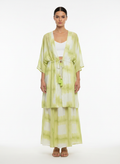 Conjunto Kimono e Maxi Saia Viscose Tie-Dye - DRESS TO / M