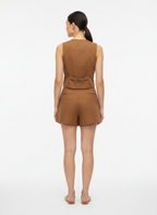 Conjunto Colete Shorts Linho - CANTÃO / M