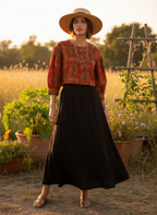 Blusa Estampada Cropped Boho - FARM / M