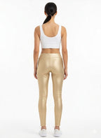 Calça Legging Esportiva Metálica Dourada - Puma/P